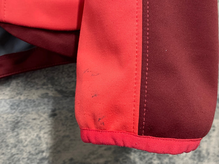JK841 ゴアバイクウェア GORE BIKE WEAR 長袖サイクルジャケット 赤 ASIA M GORE WIND STOPPER 擦れ