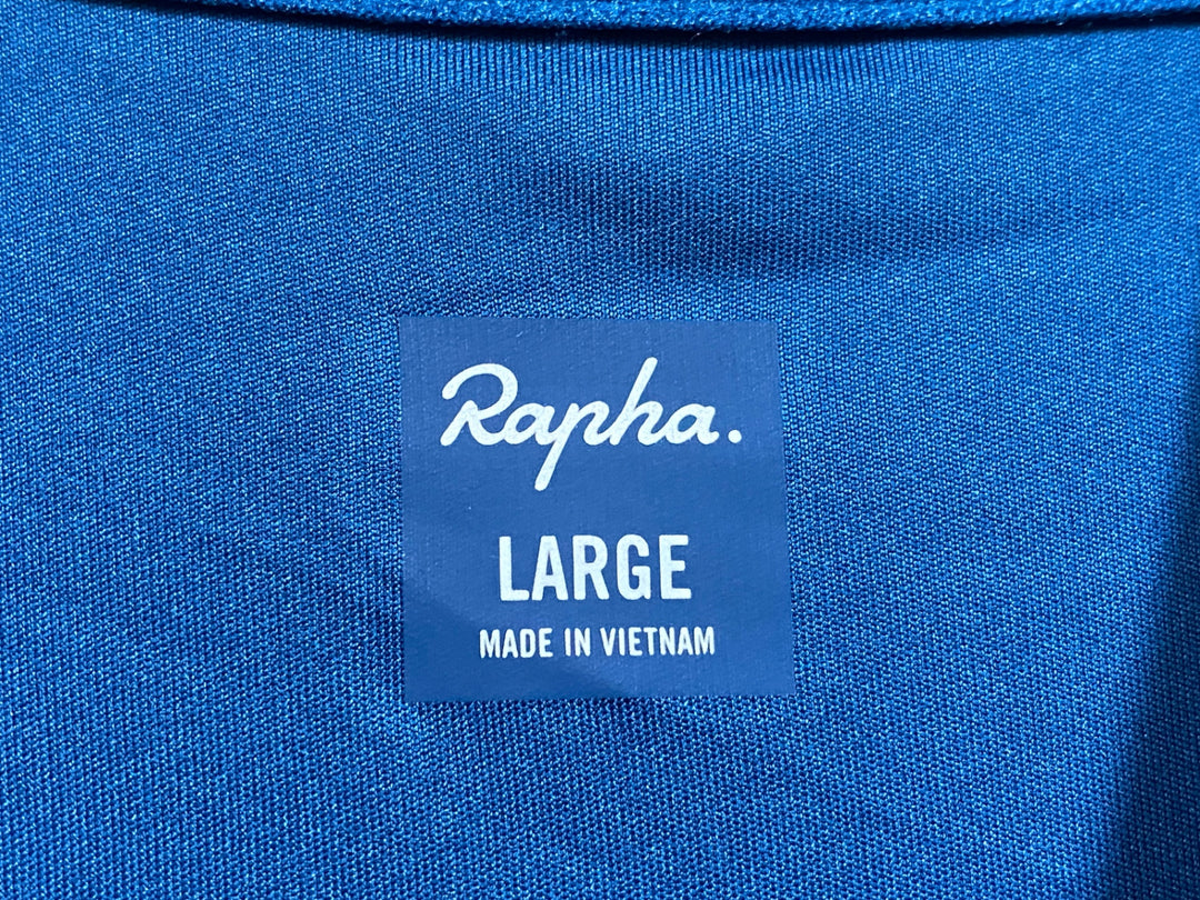 JM809 ラファ Rapha PRO TEAM LONG SLEEVE TRAINING JERSEY 長袖 サイクルジャージ 青 オレンジ L