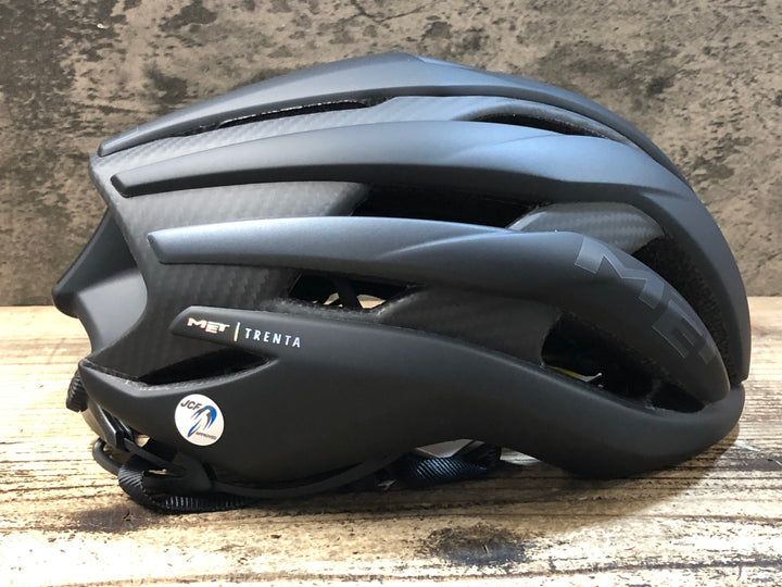 KA013 メット MET トレンタ TRENTA 3K CARBON MIPS ヘルメット 黒 Lサイズ 製造2024年9月