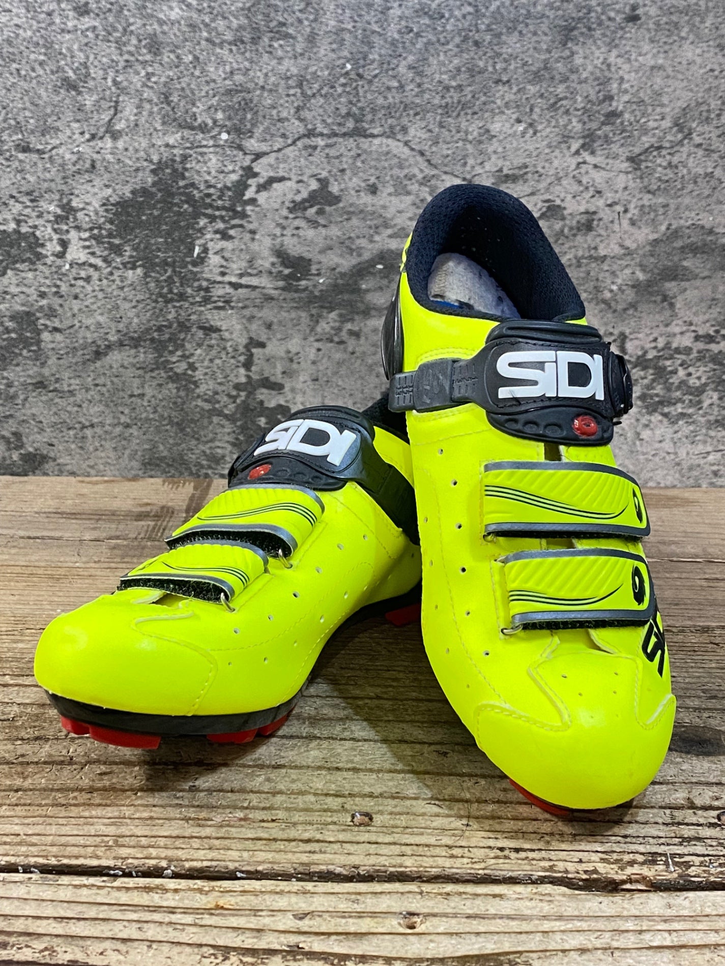 KG392 シディ SIDI TRACE MTB ビンディングシューズ 黄 SPD EU40 ※ペン