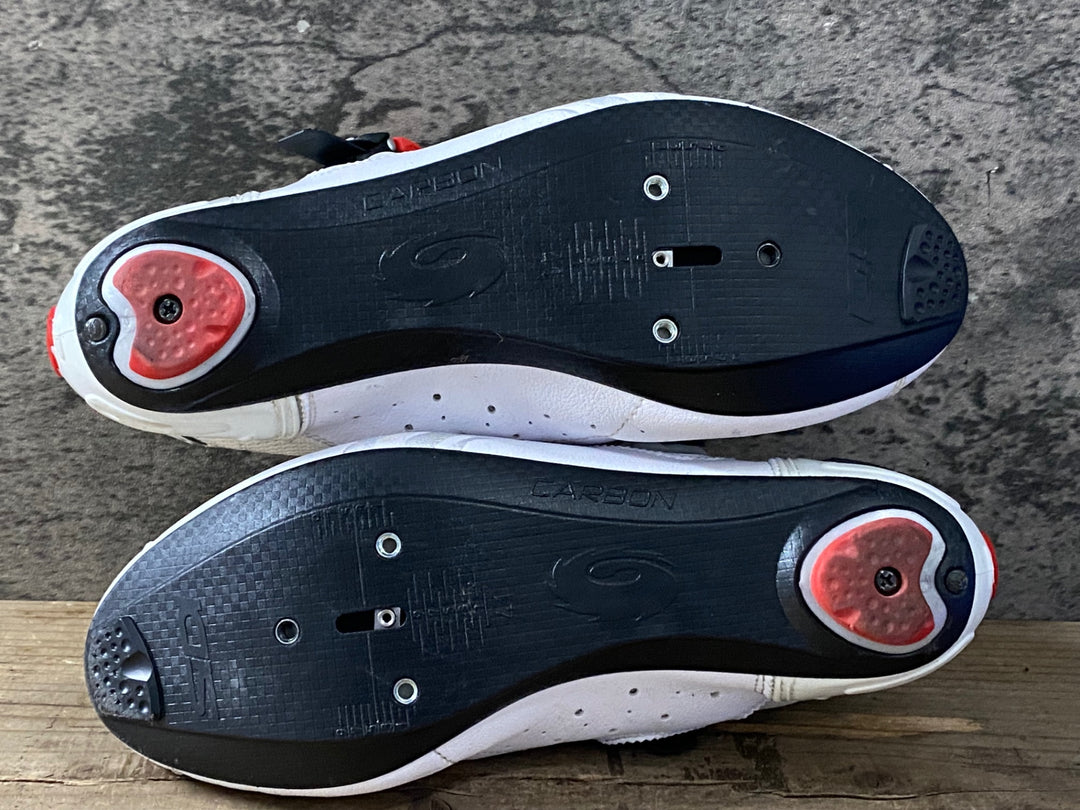 KL635 シディ SIDI GENIUS 5 FIT ビンディングシューズ 白 3穴 EU41