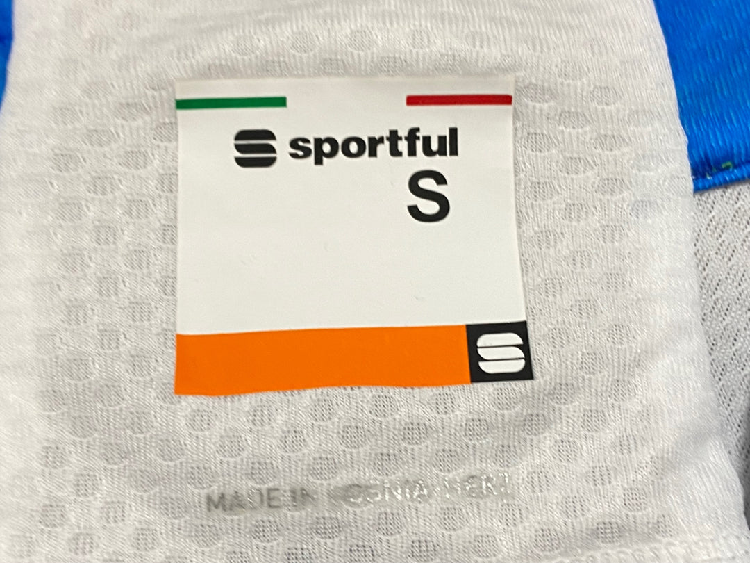 JZ564 スポーツフル sportful 半袖 サイクルジャージ 白緑 S BORA hansgrohe