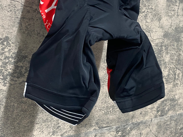 JU066 パールイズミ PEARL iZUMi ビブショーツ 黒 赤 M