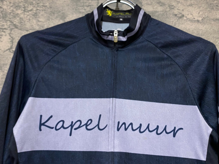 KI949 カペルミュール kapelmuur 長袖 サイクルジャージ 紺 M