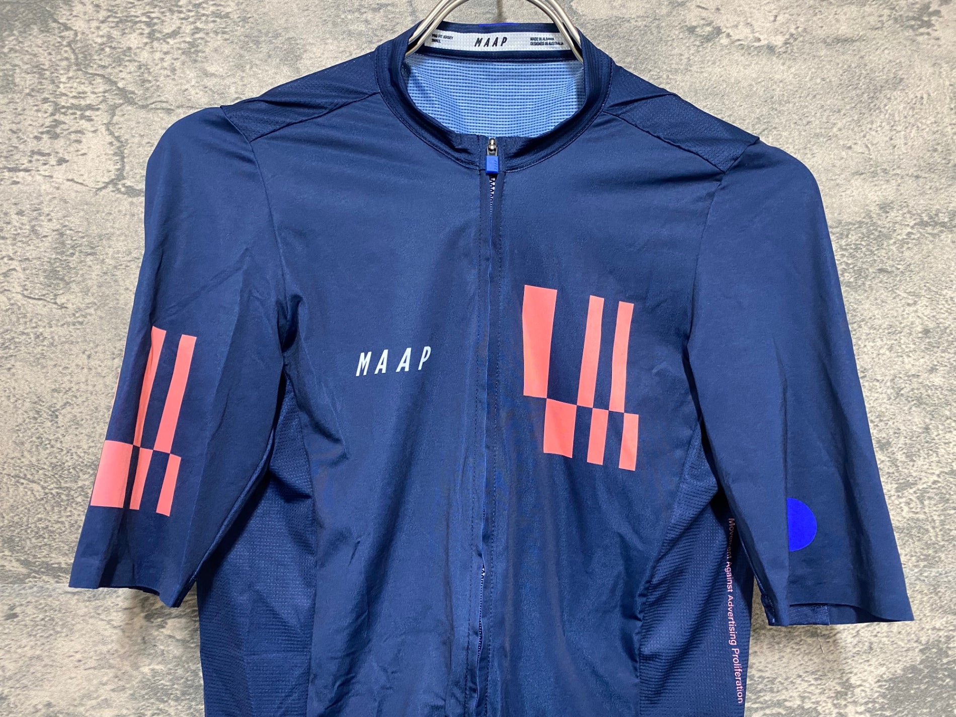 JN265 マープ MAAP PRO FIT JERSEY 半袖 サイクルジャージ 紺 S – BICI