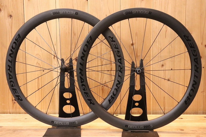 ボントレガー BONTRAGER アイオロス AEOLUS PRO 5 カーボン チューブレスレディ ホイールセット シマノ 11S/12S 【芦屋店】