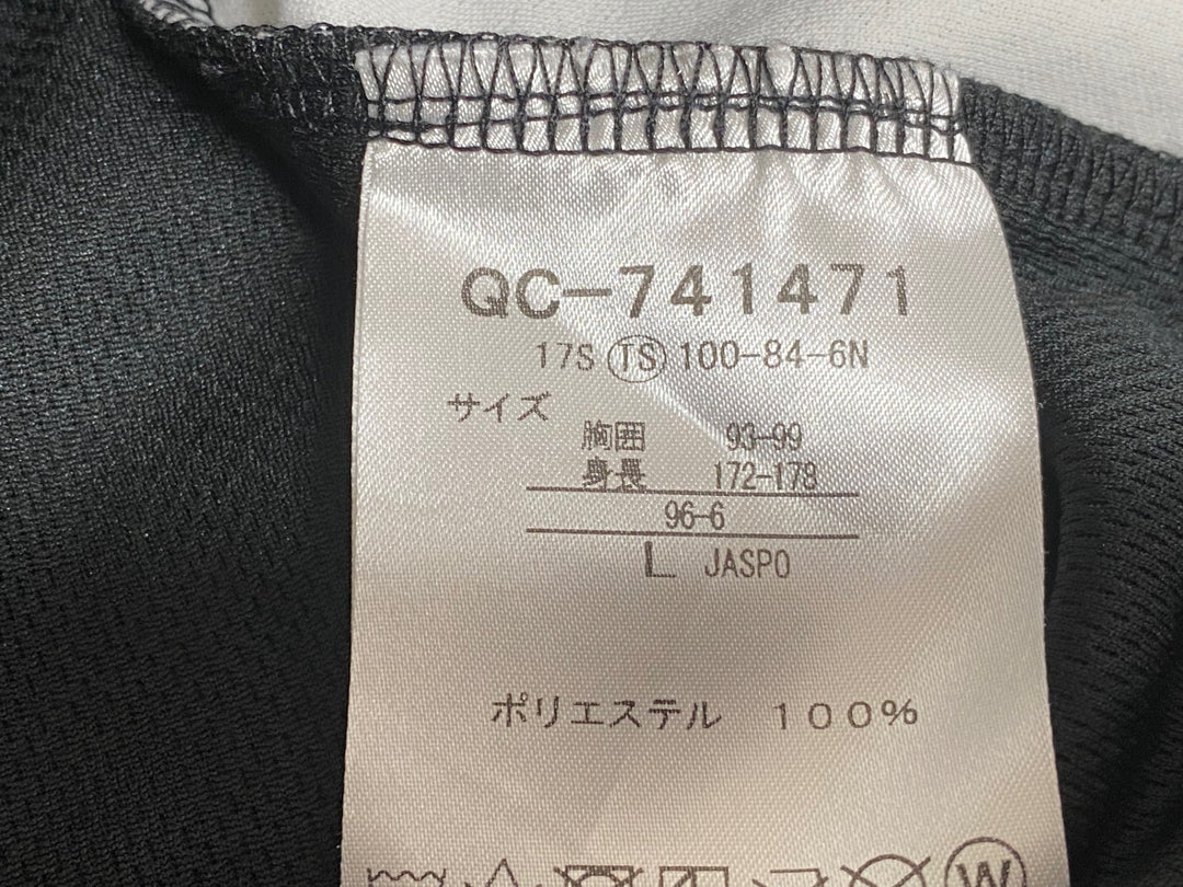 JZ907 ルコックスポルティフ le coq sportif QC-741471 半袖 サイクルジャージ 黒 白 L