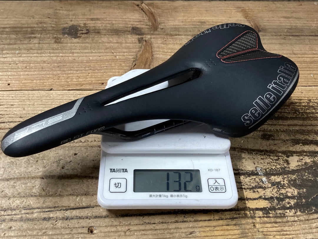 KC743 セライタリア Selle Italia SLR KIT CARBONIO FLOW サドル カーボンレール 黒