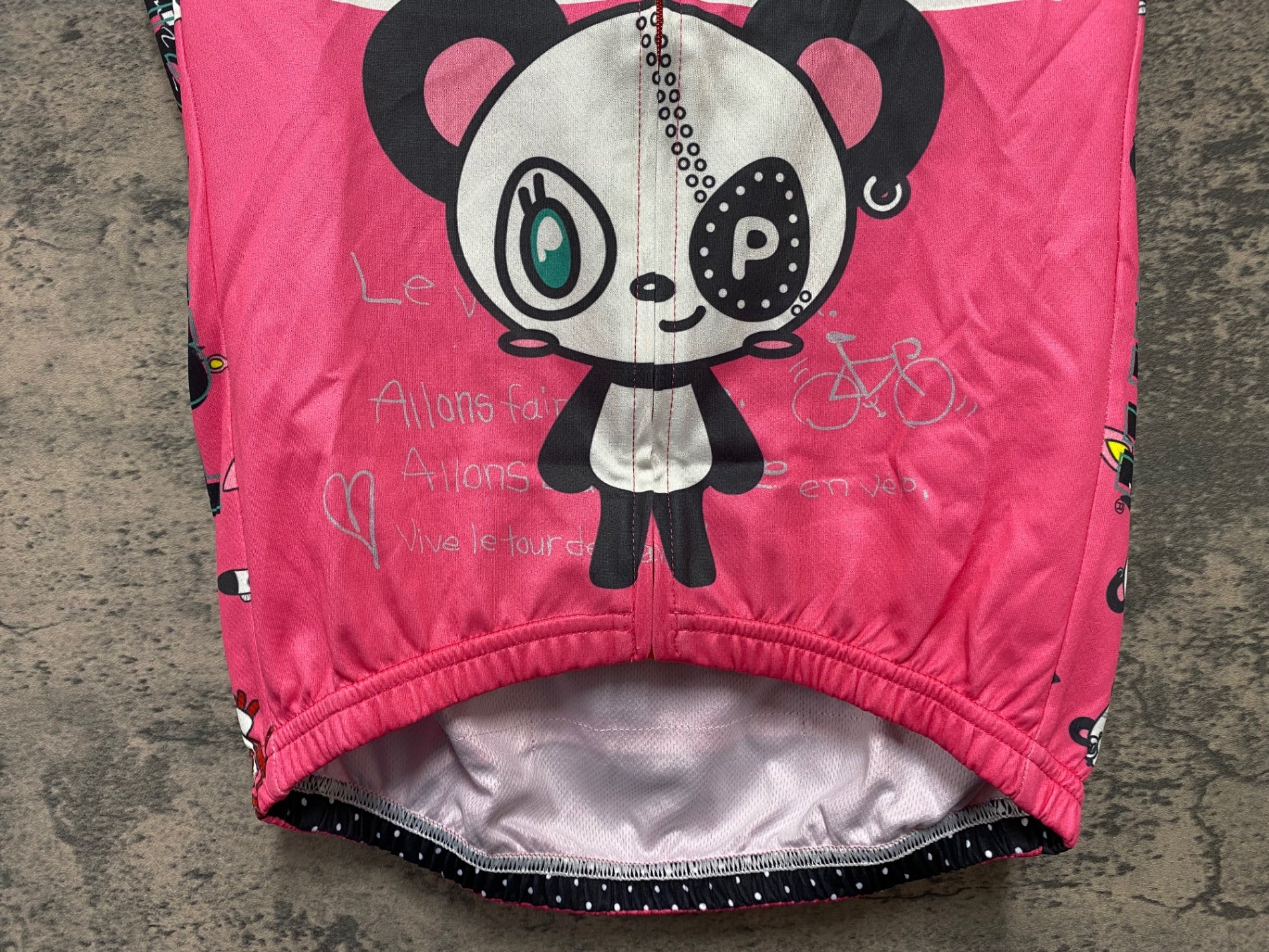 KD593 パンダーニ Pandani 半袖 サイクルジャージ ピンク S レディース