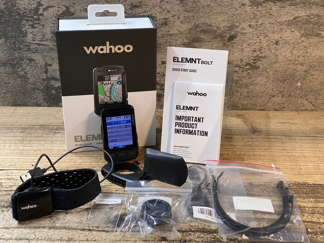 JR707 ワフー Wahoo エレメント ボルト ELEMNT BOLT WFCC5 V2 サイクルコンピューター TICKR FIT 動作確認済