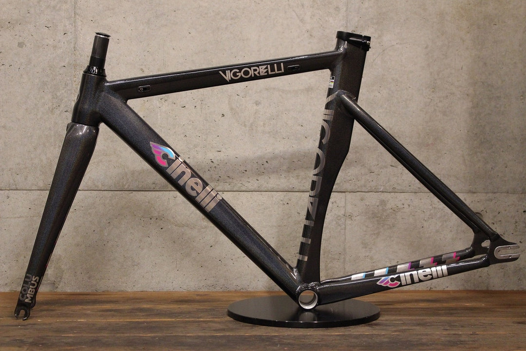 チネリ CINELLI ビゴレッリ VIGORELLI 2024年モデル XSサイズ ピスト アルミ フレームセット 【福岡店】