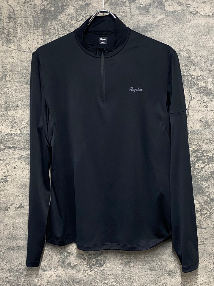 JG779 ラファ Rapha MEN'S ACTIVE HALF ZIP 長袖 Tシャツ 黒 S