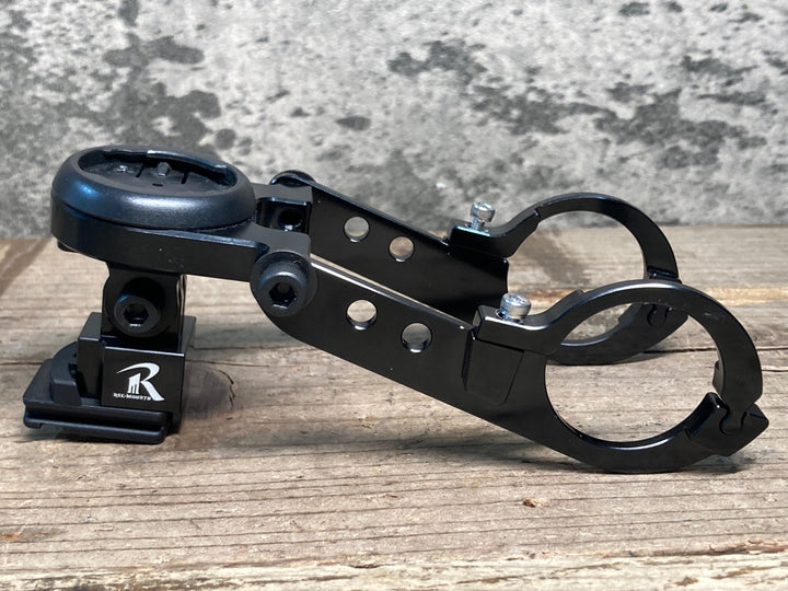 JI305 レックマウント REC-MOUNTS サイコンマウント Φ31.8 両持ち GARMIN用 キャットアイライトマウント付属