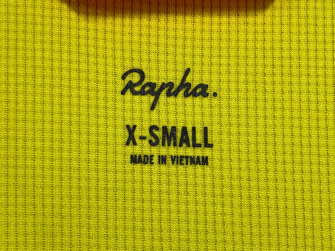 KL638 ラファ Rapha BREVET 半袖 サイクルジャージ 黄 XS
