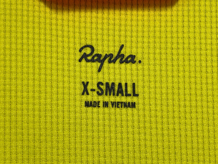 KL638 ラファ Rapha BREVET 半袖 サイクルジャージ 黄 XS