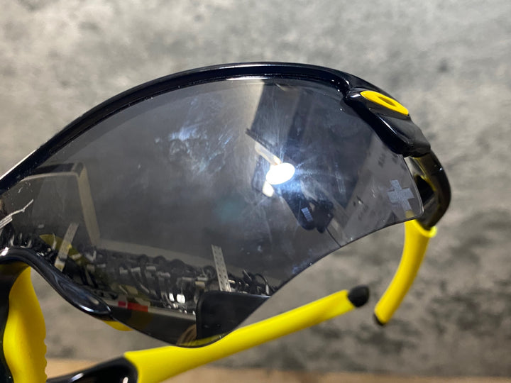 KH644 オークリー OAKLEY LIVESTRONG RADAR サングラス アイウェア 黒 黄 ※レンズ傷