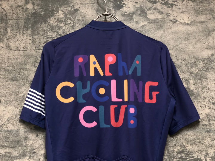 KH625 ラファ Rapha MIDWEIGHT RACE JERSEY 半袖 サイクルジャージ 紺 S CUSTOM