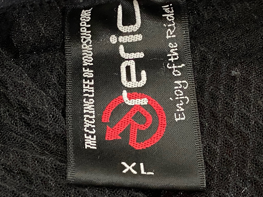 JP710 レリック reric ビブタイツ 黒 赤 XL 裏起毛