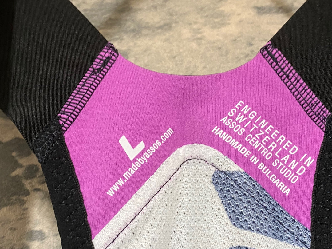 KP852 アソス ASSOS habu TIGHTS MILLE S7 ビブタイツ 黒 L 裏起毛