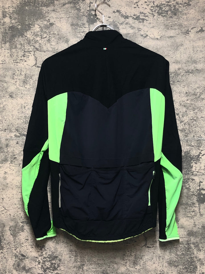 KO080 Q36.5 Hybrid Que Long Sleeve Jersey 長袖 サイクルジャージ 黒黄緑 S
