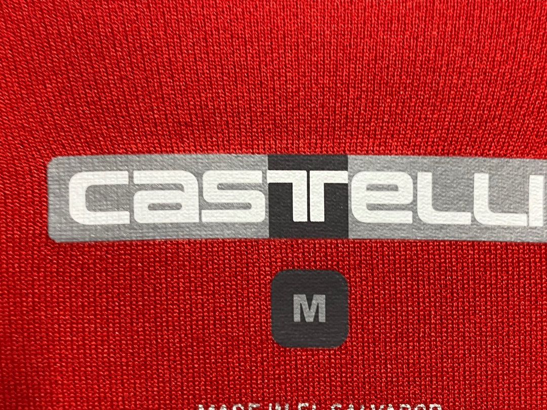 KK810 カステリ CASTELLI 半袖 サイクルジャージ 赤 M ほつれ