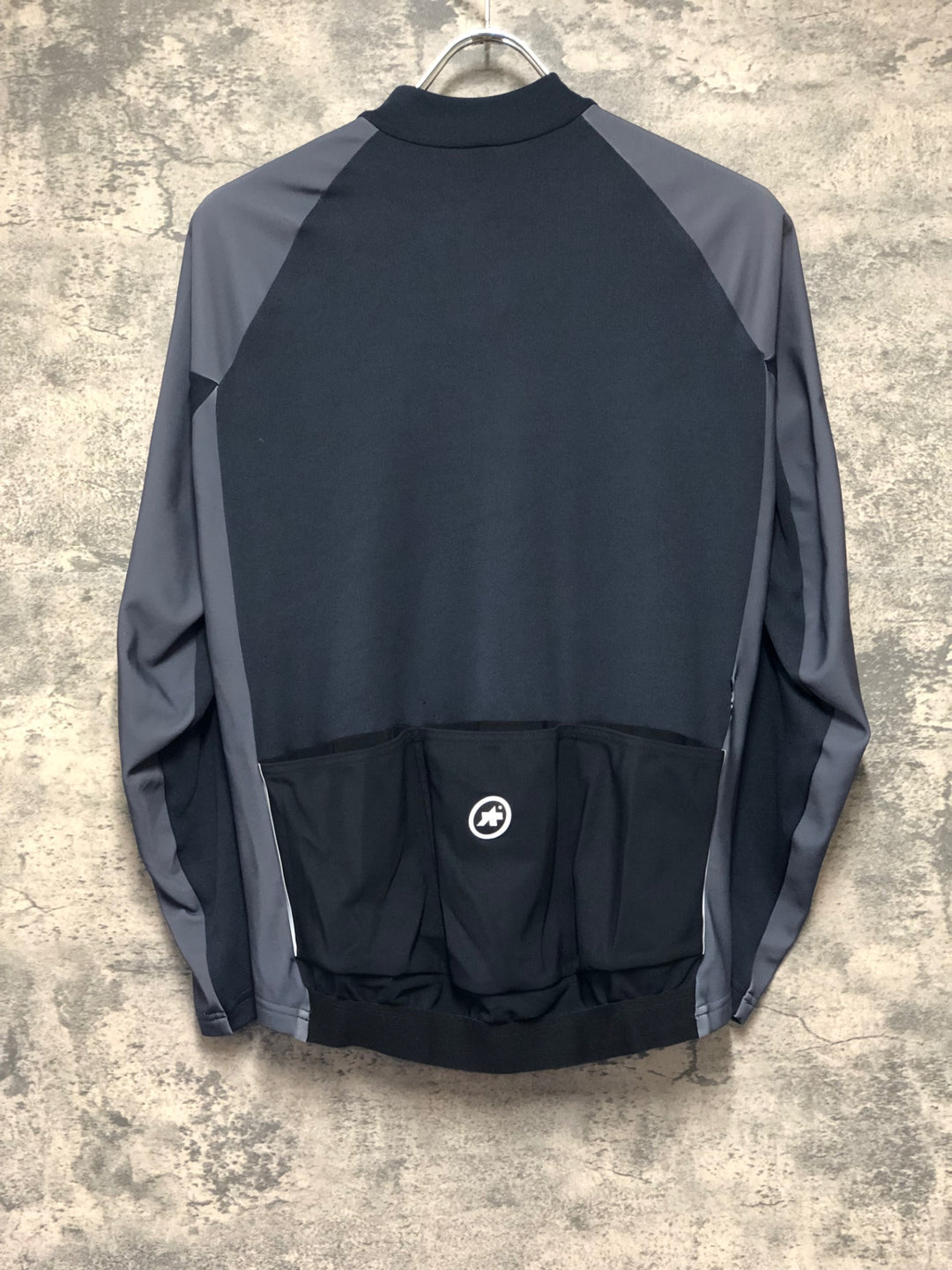 KO082 アソス assos MILLE GT spring fall long sleeve jersey 長袖 サイクルジャージ 黒グレー S 裏起毛