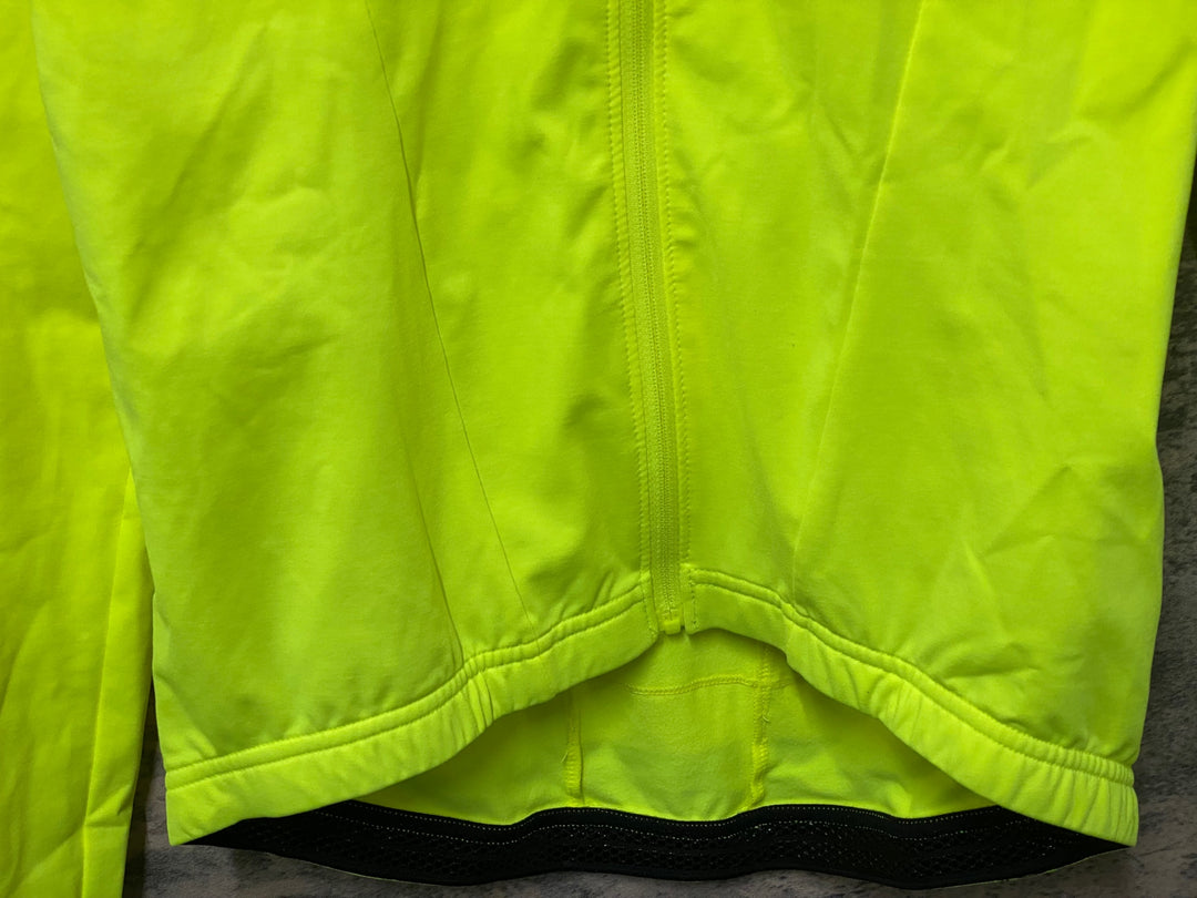 KG926 ボントレガー BONTRAGER Velocis Thermal Long Sleeve Jersey 長袖 サイクルジャージ ネオンイエロー S ※汚れ