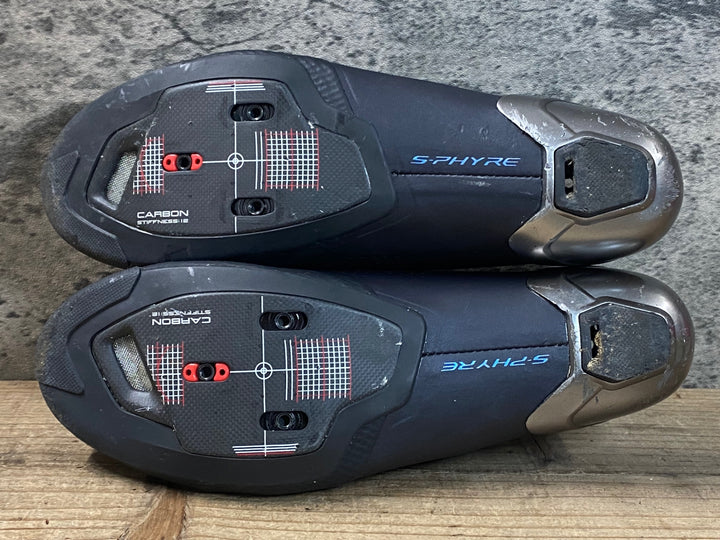 JR557 シマノ SHIMANO S-PHYRE RC902M SPD-SLシューズ EU39 黒