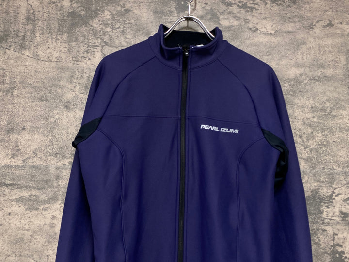JW390 パールイズミ PEARL iZUMi 長袖 サイクルジャケット 紫 MEN'S L 裏起毛 防風 赤タグ