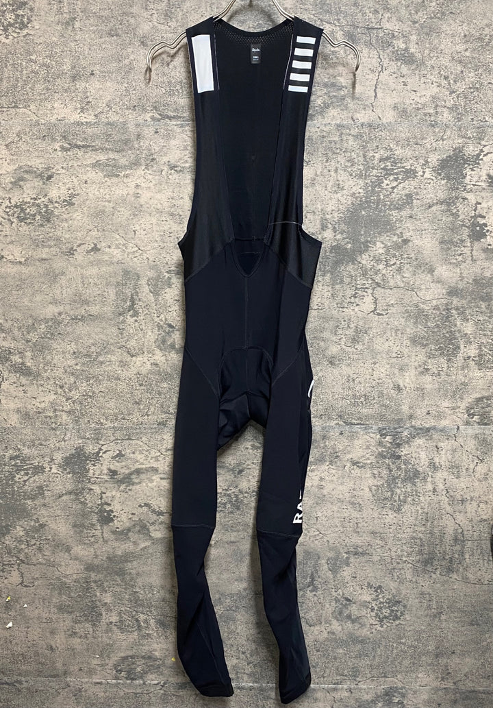 JZ465 ラファ RAPHA PRO TEAM WINTER TIGHTS WITH PAD ビブタイツ 黒 S 裏起毛