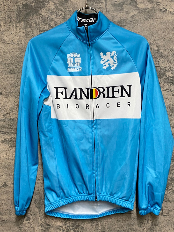 JS083 ビオレーサー BIORACER 長袖 サイクルジャージ 水 2/S 裏起毛 FLANDRIEN