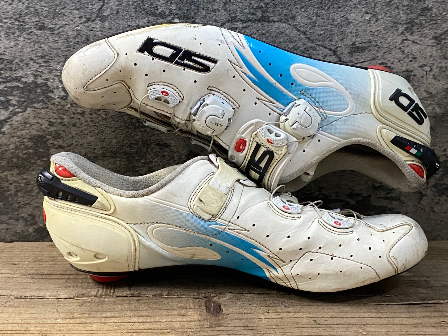 KE048 シディ SIDI WIRE CARBON ビンディングシューズ ホワイト EU46 3