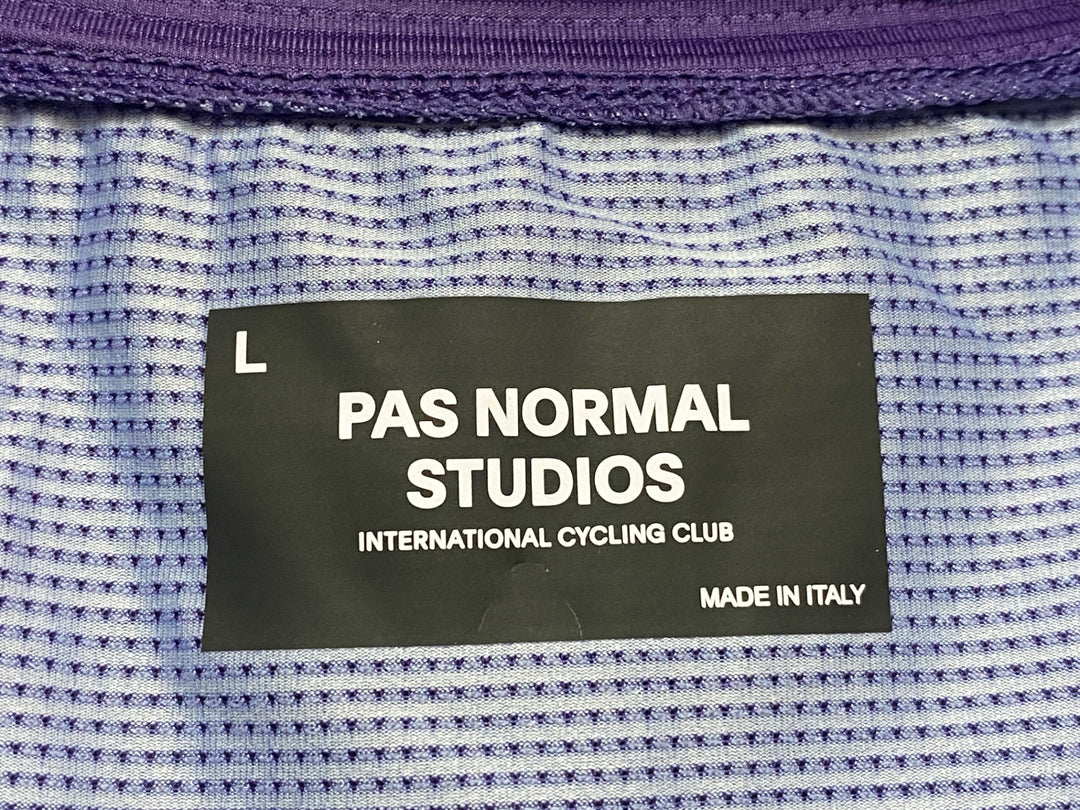 JY669 パスノーマルスタジオ PAS NORMAL STUDIOS Mechanism 半袖 サイクルジャージ 紫 L