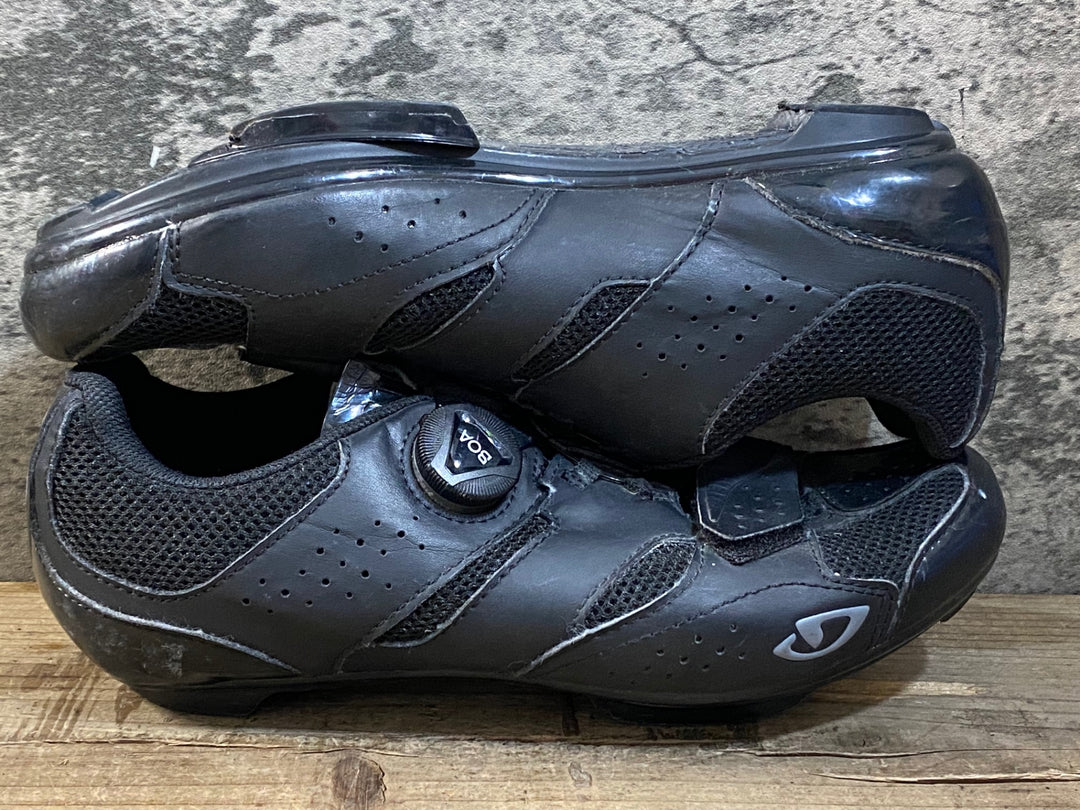 KG387 ジロ GIRO SAVIX ビンディングシューズ 黒 SPD EU40 ペン字あり