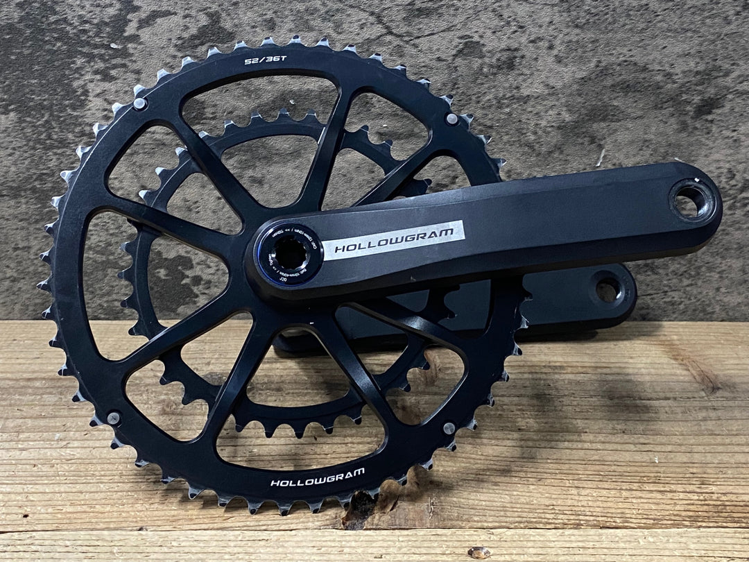 KA375 ホログラム HOLLOWGRAM クランクセット 52/36T 170mm
