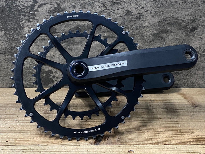 KA375 ホログラム HOLLOWGRAM クランクセット 52/36T 170mm