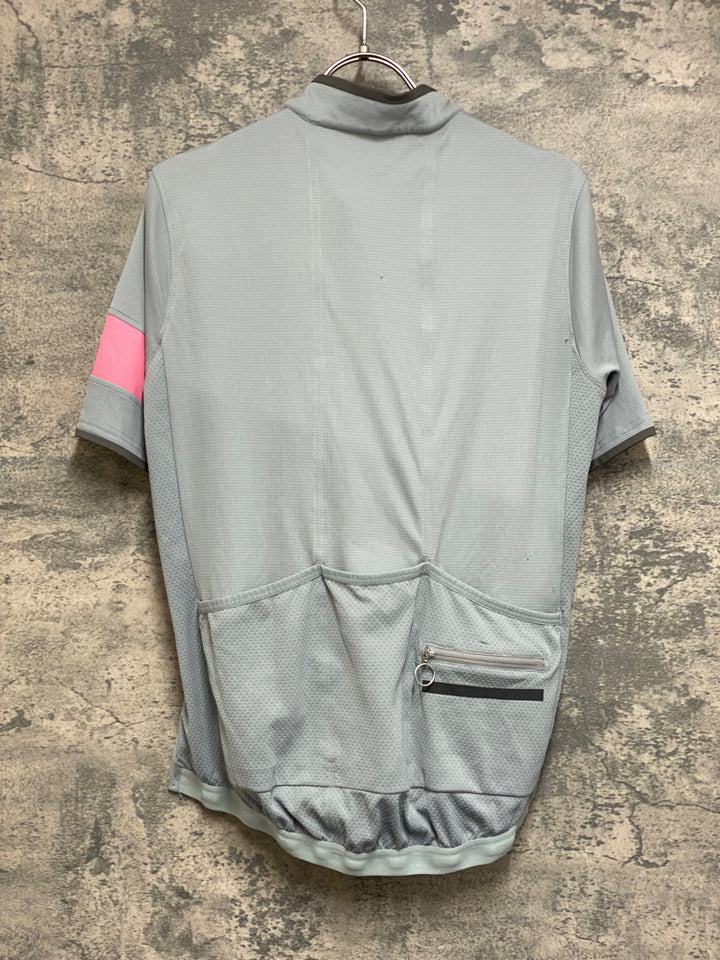 JN968 ラファ Rapha SUPER LIGHTWEIGHT JERSEY 半袖 サイクルジャージ グレー L ※擦れ
