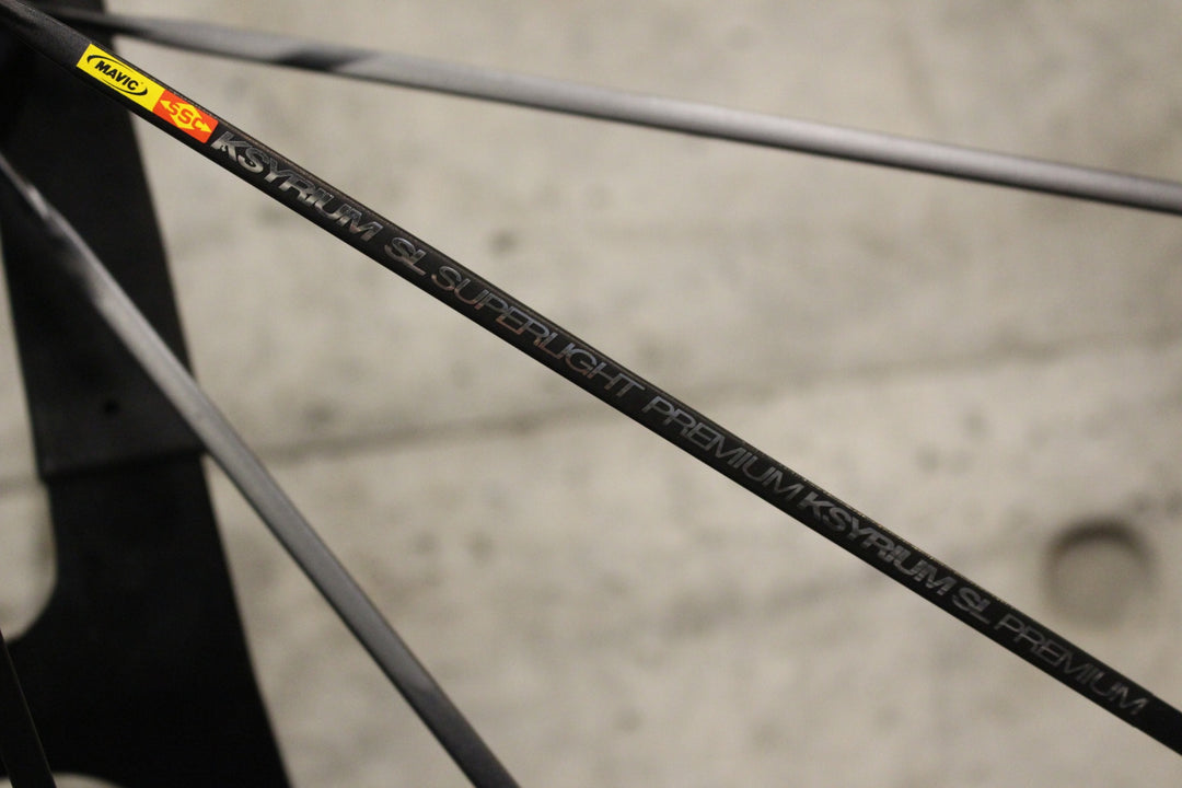 マヴィック MAVIC キシリウム KSYRIUM SL SUPER LIGHT PREMIUM アルミ クリンチャー シマノ 11S/12S ナローリム 15C ホイールセット 【福岡店】