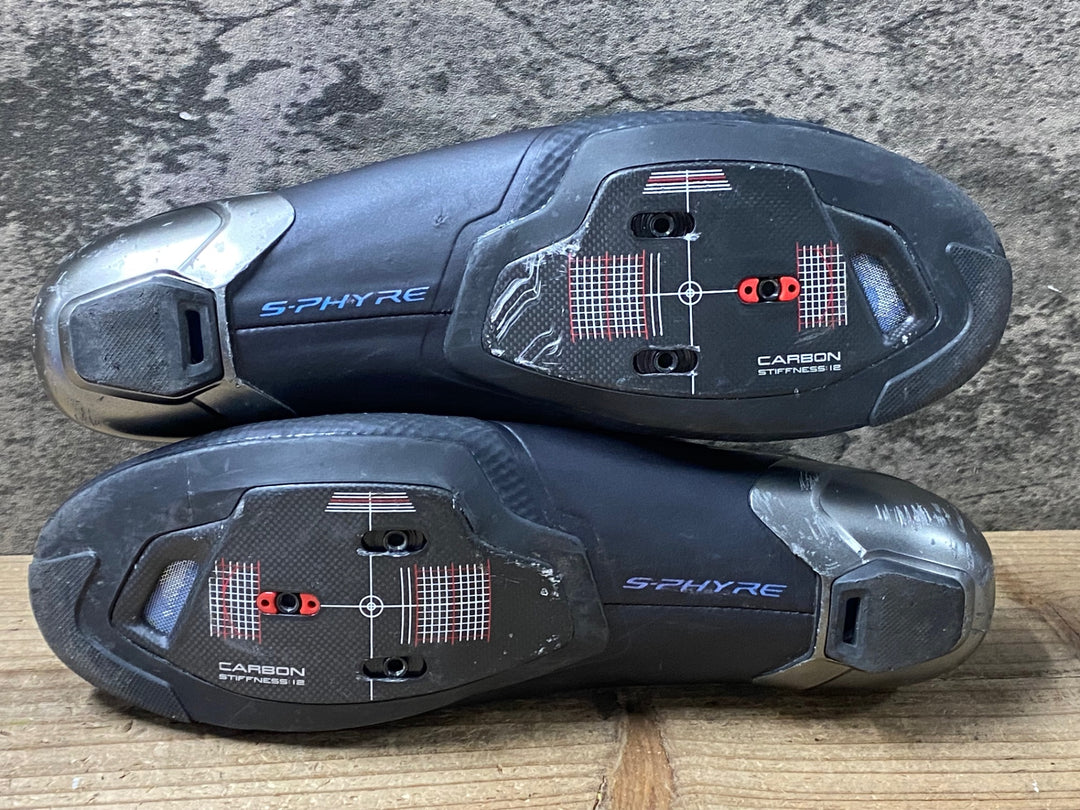 KE238 シマノ SHIMANO S-PHYRE RC9 SHRC902M L01 S ビンディングシューズ 3穴 BOA Li2 黒 EU42 ※ガリ傷