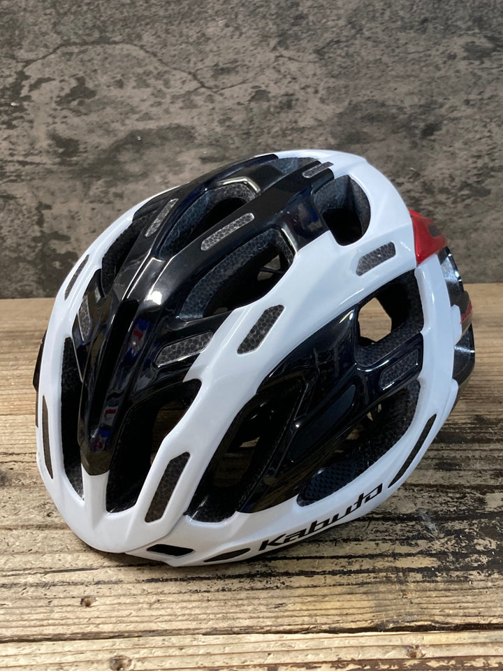 KE999 カブト KABUTO FLEX-AIR ヘルメット S/M 55-58cm R0605製造 白黒赤