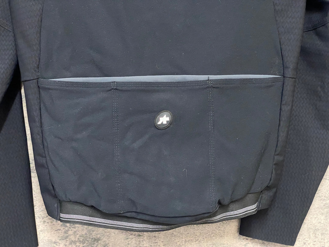 JZ084 アソス ASSOS EQUIPE R HABU WINTER JACKET S11 長袖 サイクルジャケット 黒 S 裏起毛