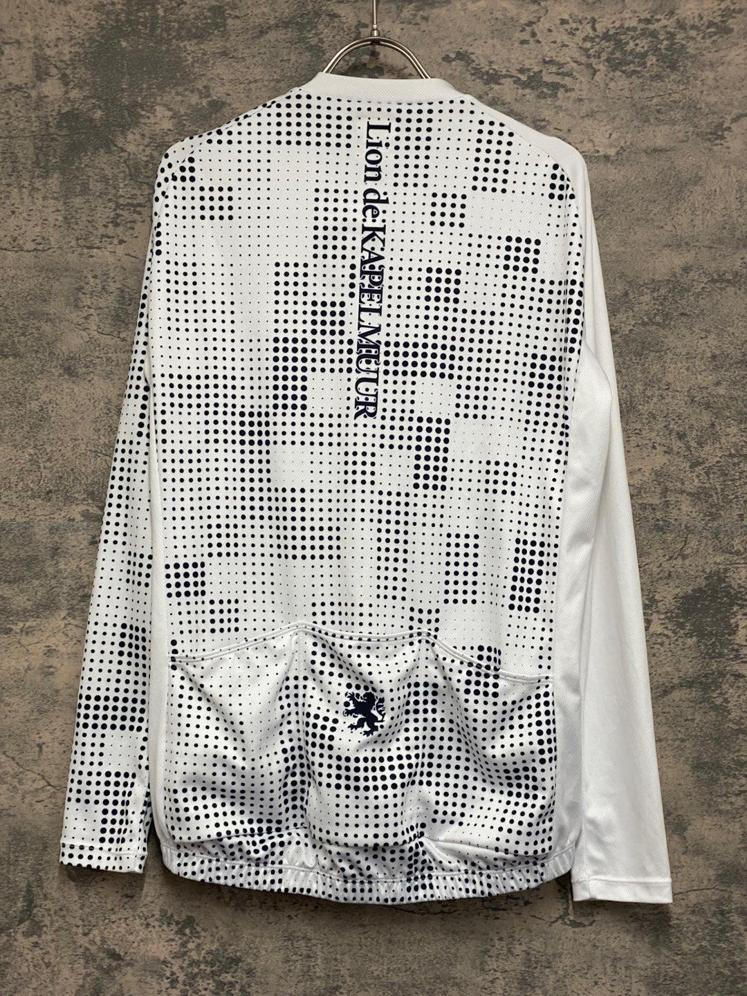 KH052 リオンドカペルミュール LION DE KAPELMUUR 長袖 サイクルジャージ 白 ASIA L
