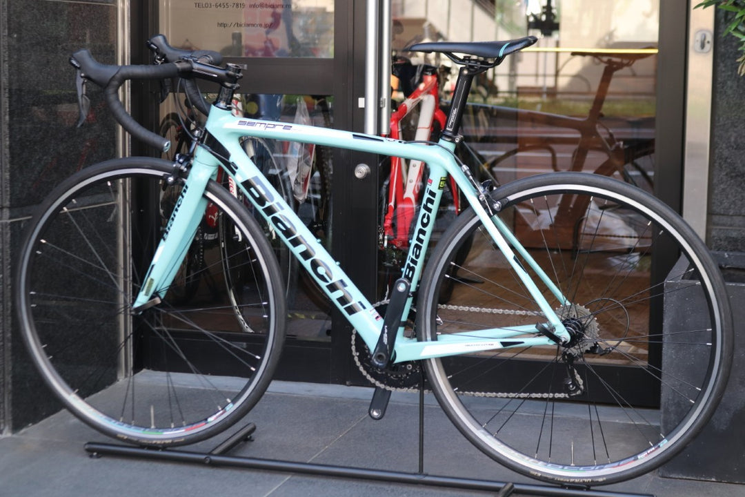 ビアンキ BIANCHI センプレ SEMPRE PRO 2018年モデル 53サイズ シマノ ソラ R3000 9S カーボン ロードバイク 【東京南麻布店】