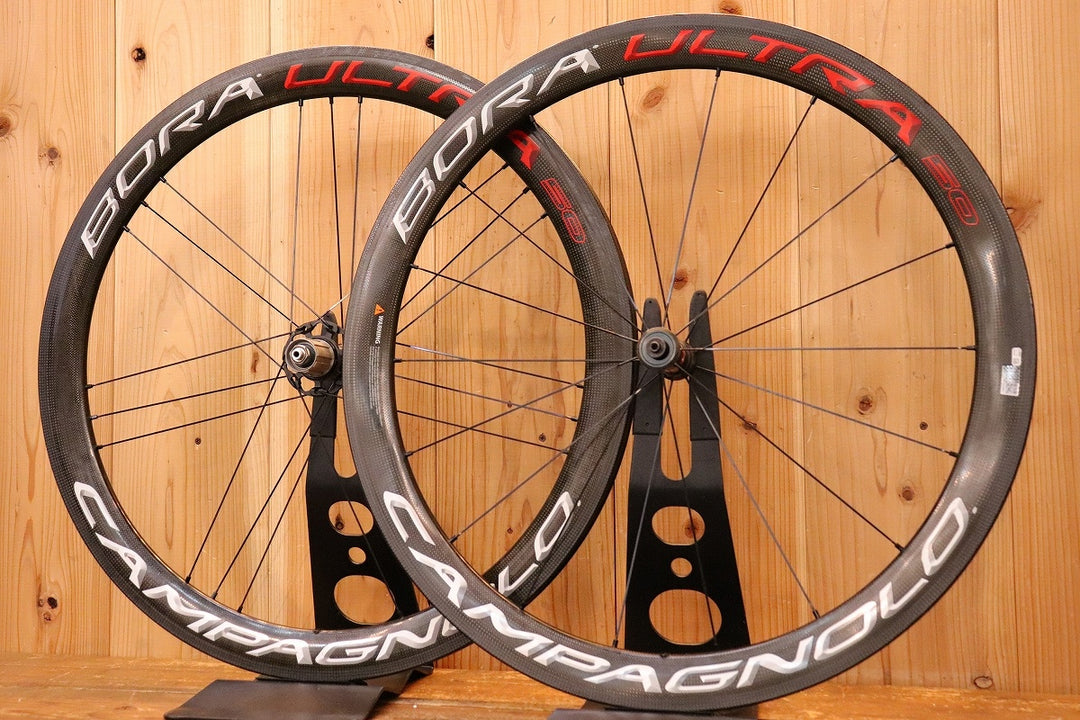 カンパニョーロ CAMPAGNOLO ボーラ ウルトラ BORA ULTRA 50 カーボン チューブラー シマノ 11S/12S ホイールセット 外幅24.2mm 【【芦屋店】