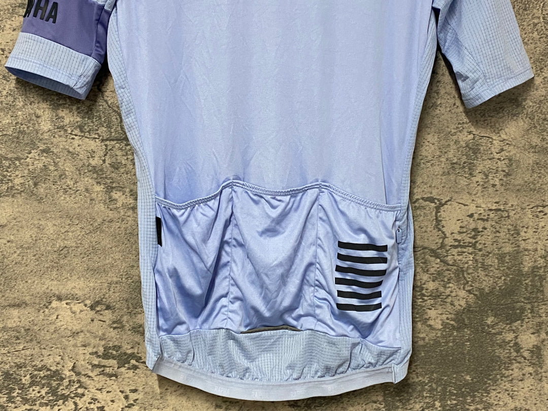 KK698 ラファ Rapha PRO TEAM FLYWEIGHT JERSEY 半袖 サイクルジャージ 水色 S