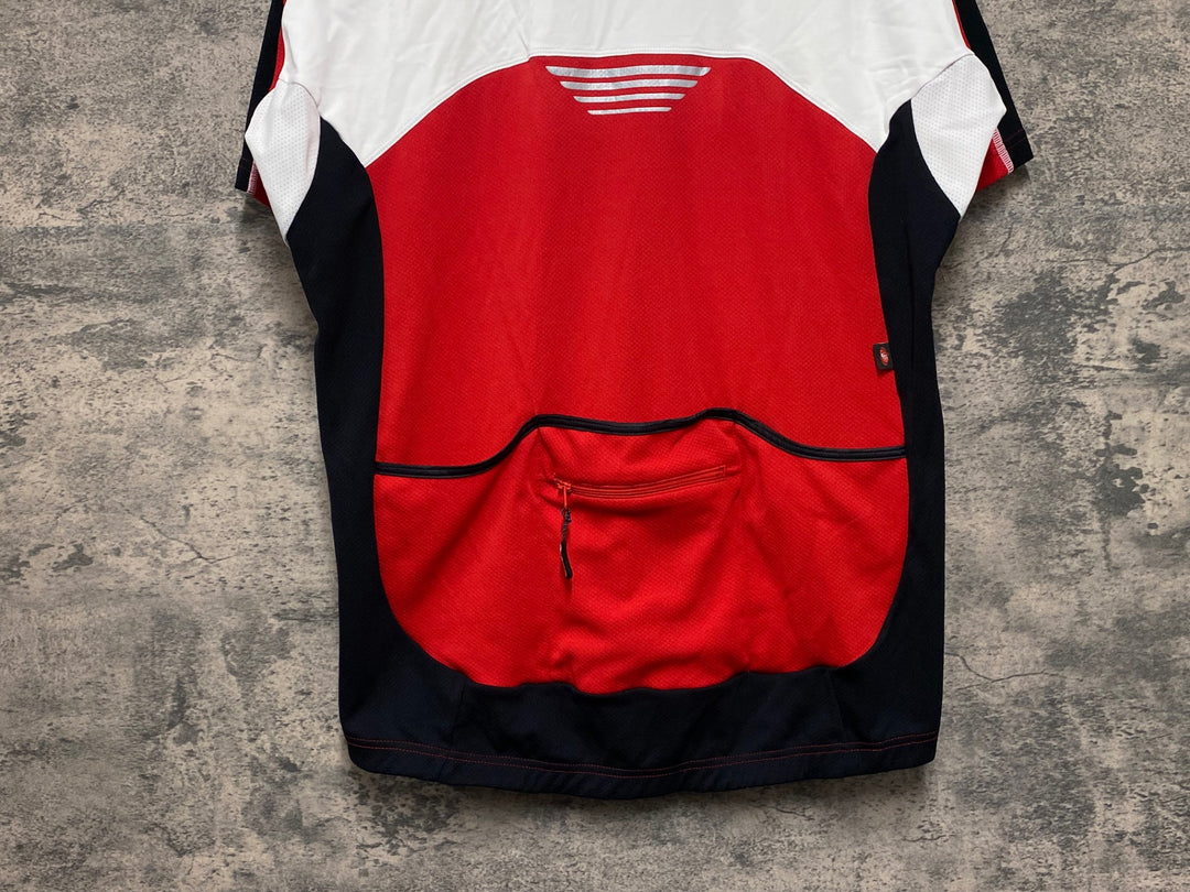 JV395 バイシクルライン Bicycle Line 半袖 サイクルジャージ 赤 XL