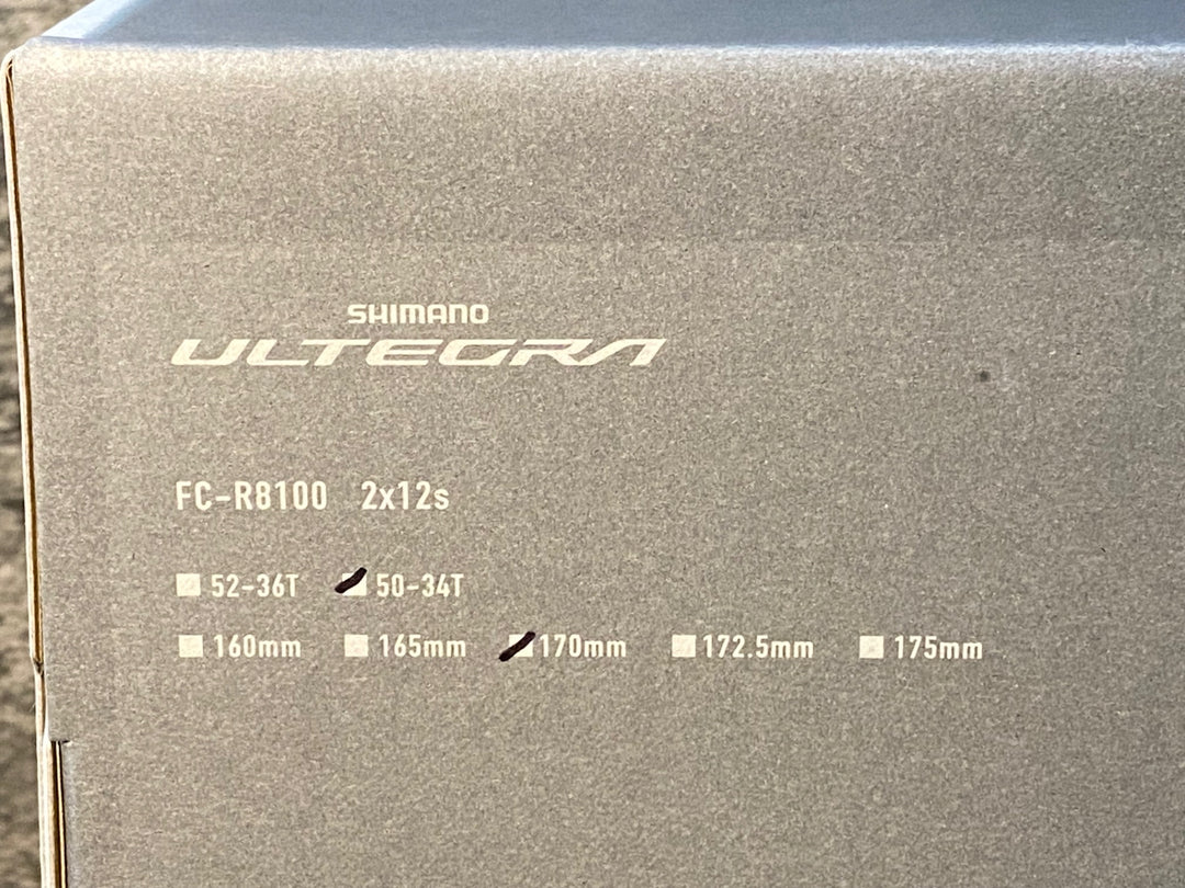 JR375 シマノ SHIMANO ULTEGRA FC-R8100 クランクセット 50/34T 170mm