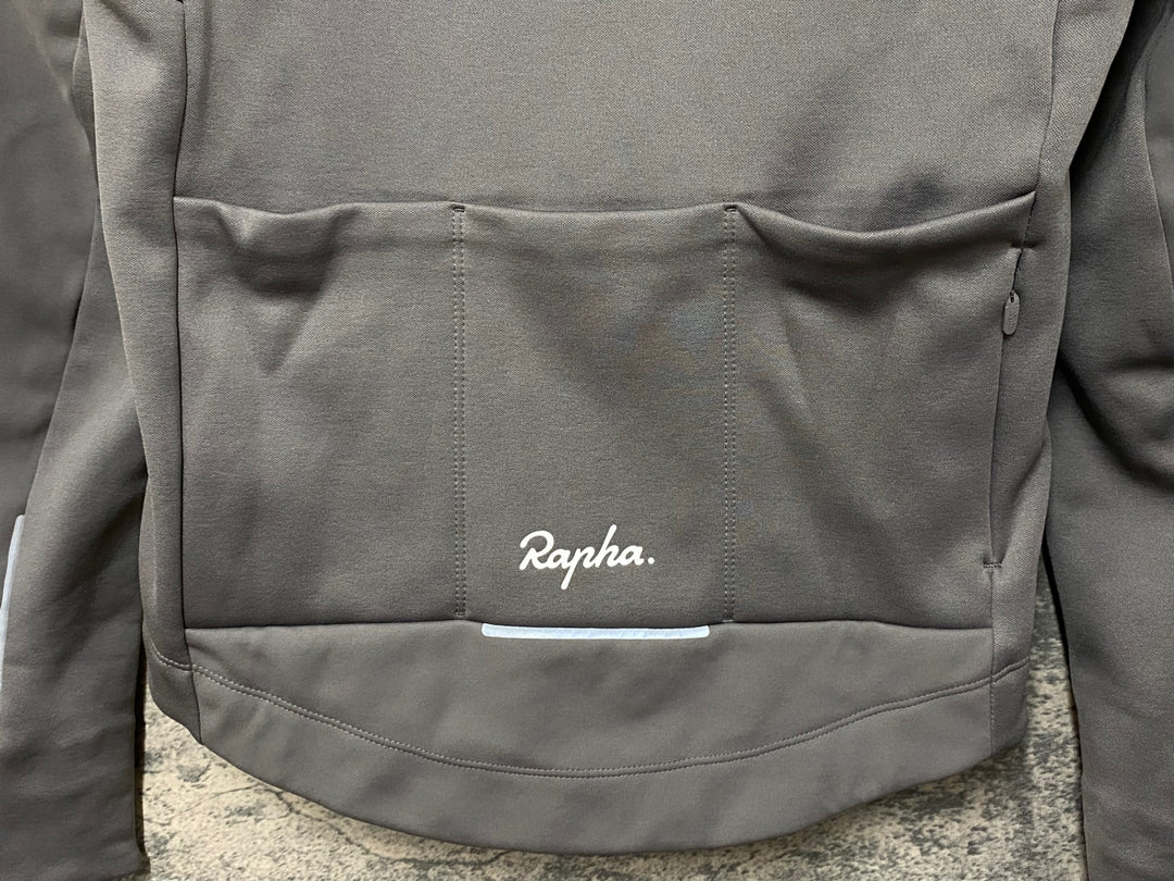 JZ593 ラファ Rapha CORE WINTER JACKET 長袖 サイクルジャケット グレー S 裏起毛
