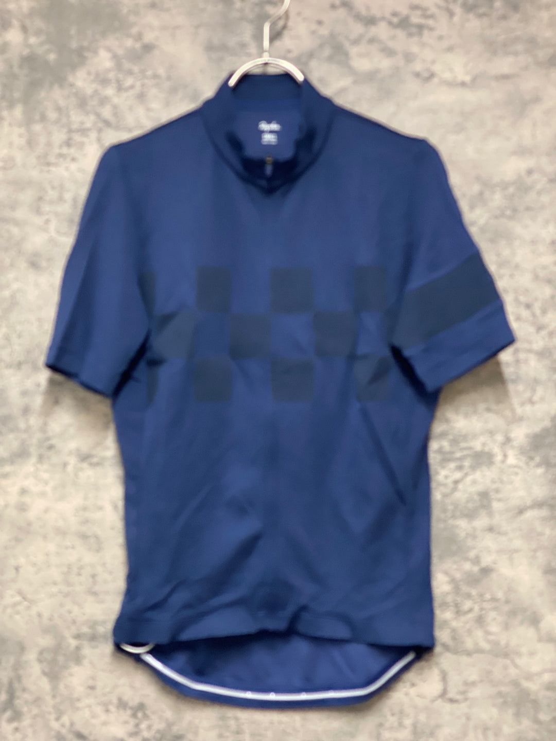 KH995 ラファ Rapha CHECK JERSEY 半袖 サイクルジャージ 紺 S