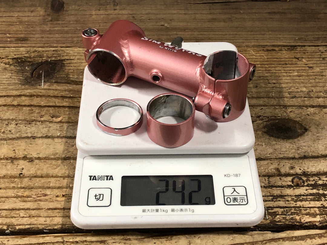 KH876 シムワークス 日東 Sim Works By NITTO dirty スチール アヘッド ステム 90mm Φ25.4 OS ピンク ※塗装品